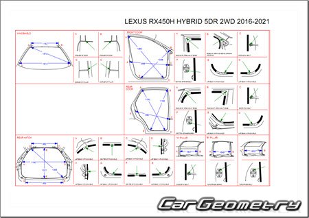   Lexus RX450h (GYL25) 2016-2021 ( F SPORT)