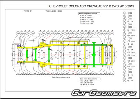   Chevrolet Colorado 2015-2019 (Crew Cab, Extended Cab)