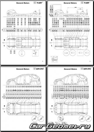   Chevrolet Equinox I 20052009 Body dimensions