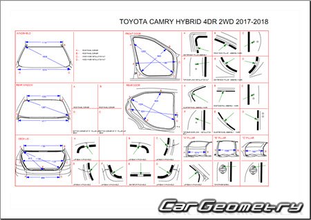 Toyota Camry Hybrid (AXVH70, AXVH71) 2017-2023 Collision Repair Manual