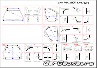   Peugeot 3008 20172023 Body dimensions