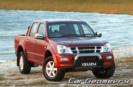Кузовные размеры Isuzu KB 2004-2011, Размеры кузова Isuzu TF 2004-2011