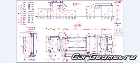 Mitsubishi Mirage G4 2016-2023 Body dimensions