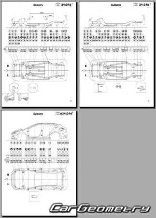   Subaru Crosstrek XV 2018-2024 (XV, XV Crosstrek) Body dimensions