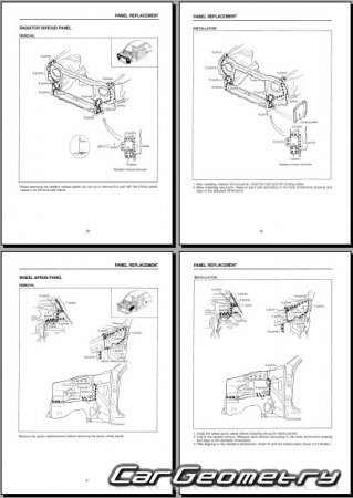 Mazda 121 3-door (DA) 19861991 Body shop manual