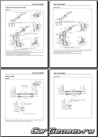 Mazda 121 3-door (DA) 19861991 Body shop manual