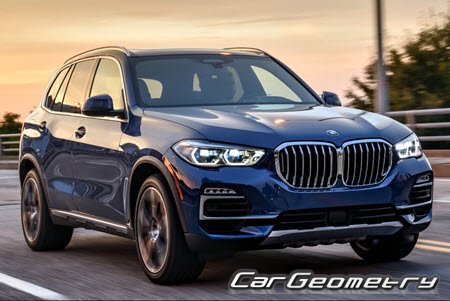 Кузовные размеры BMW X5 (G05) 2018–2025, Размеры кузова BMW X5 Г05 серии