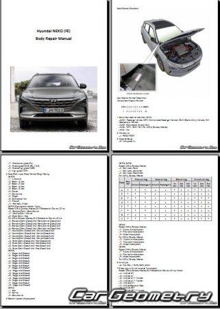   Hyundai NEXO (FE)  2019 Body Repair Manual