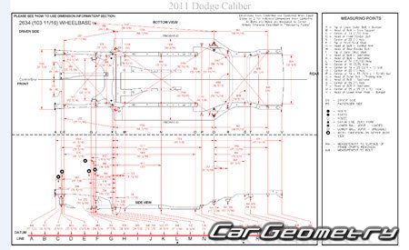 Dodge Caliber (PM) 20072011 Body dimensions
