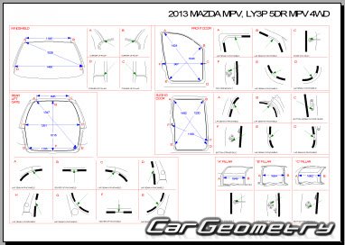   Mazda 8 2006-2015 Body dimensions
