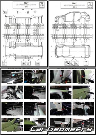 Seat Leon ST (5F) 20122019 (Wagon) Body dimensions
