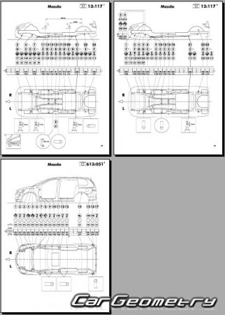   Mazda 8 2006-2015 Body dimensions