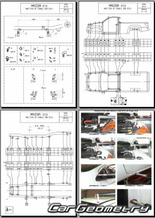 Mazda BT-50 (UP, UR) 20122019 Body dimensions