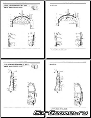Toyota Hiace (H1#) 19962004 Collision Repair Manual