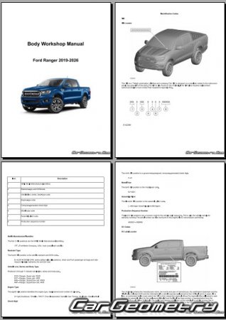   Ford Ranger 2019-2026 Body Repair Manual
