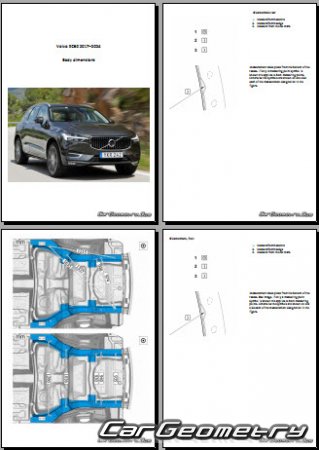 Volvo XC60 20172024 Body dimensions