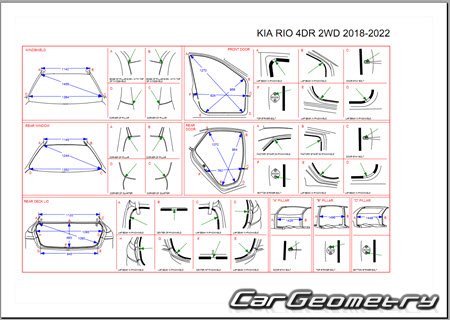 Kia RIO (SC) 20172022 (Sedan, Hatchback) Body Repair Manual
