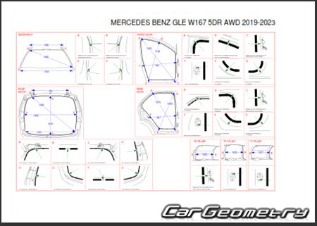 Mercedes GLE-Class (V167)  2019 Body dimensions