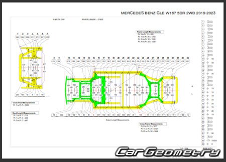 Mercedes GLE-Class (V167)  2019 Body dimensions