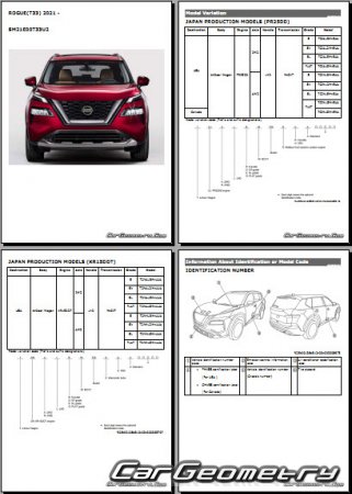   Nissan Rogue (T33)  2021-2027 Body Repair Manual