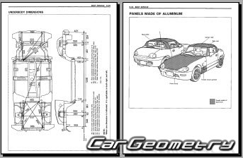 Suzuki Cappuccino (JSA) 1991-1995 Body dimensions