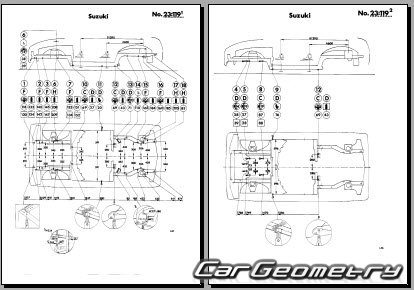 Suzuki Cappuccino (JSA) 1991-1995 Body dimensions