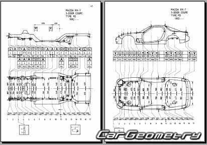   Mazda Efini RX-7 (FD) 1992-2002 (RH Japanese market) Body Repair Manual