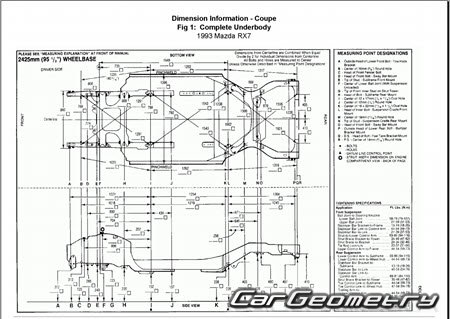   Mazda Efini RX-7 (FD) 1992-2002 (RH Japanese market) Body Repair Manual