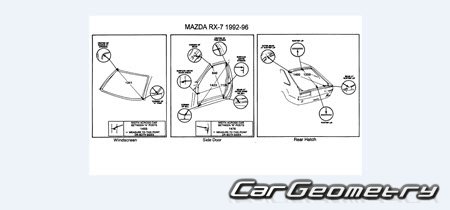   Mazda Efini RX-7 (FD) 1992-2002 (RH Japanese market) Body Repair Manual