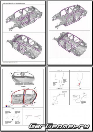 Размеры кузова Kia Sportage (NQ5) 2022-2027 Body shop manual
