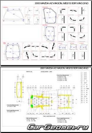 Mazda AZ-Wagon (MD) 1998-2003 (RH Japanese market) Body Repair Manual