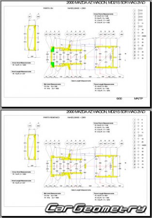 Mazda AZ-Wagon (MD) 1998-2003 (RH Japanese market) Body Repair Manual