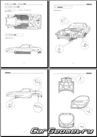   Mazda Efini RX-7 (FD) 1992-2002 (RH Japanese market) Body Repair Manual