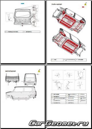 Suzuki Hustler 2014-2019  Mazda Flair Crossover 2014-2020 (RH Japanese market) Body Repair Manual