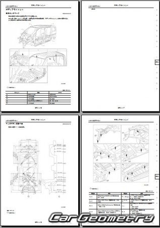Nissan NV200 Vanette 2009-2019  Mitsubishi Delica D:3 2011-2019 (RH Japanese market) Body Repair Manual