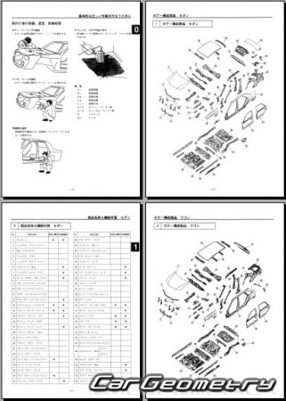 Mazda Familia (BJ) 19982003 (RH Japanese market) Body Repair Manual