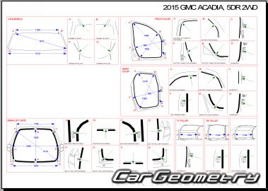   GMC Acadia 20122016 Body dimensions