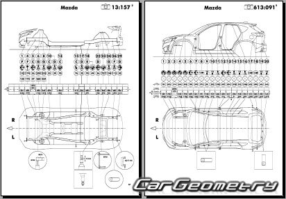 Mazda CX-5 (KE) 2012-2017 (RH Japanese market) Body dimensions