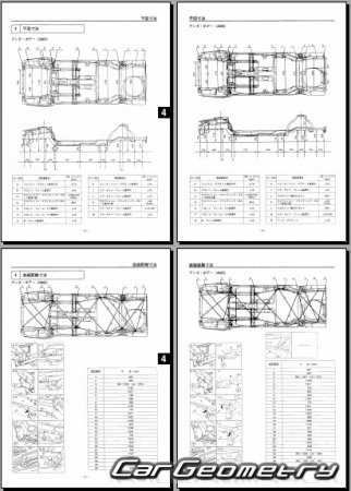 Mazda Capella (GF, GW) 19972002 (RH Japanese market) Body Repair Manual