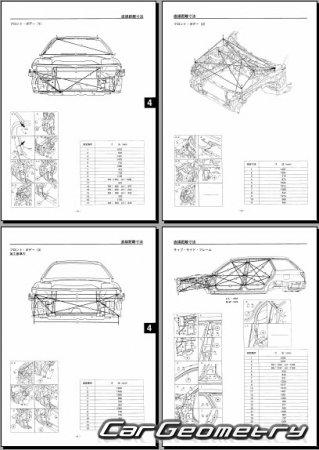 Mazda Capella (GF, GW) 19972002 (RH Japanese market) Body Repair Manual