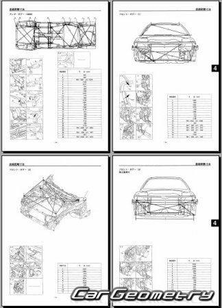 Mazda Capella (GF, GW) 19972002 (RH Japanese market) Body Repair Manual