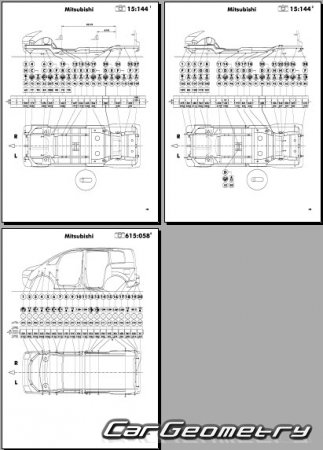   Mitsubishi Delica D:5 20072018 (RH Japanese market) Body dimensions