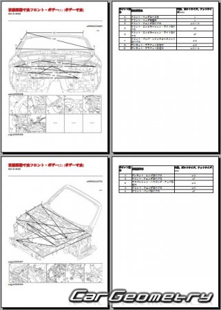 Mazda Roadster (NC) 20062014 (RH Japanese market) Body dimensions