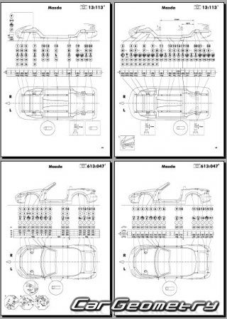 Mazda Roadster (NC) 20062014 (RH Japanese market) Body dimensions