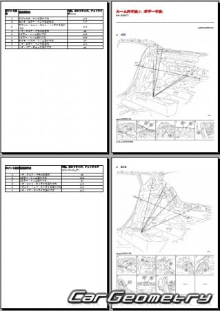 Mazda Axela (BL) 2009-2013 (RH Japanese market) Body dimensions