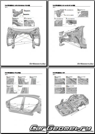 Honda Grace Hybrid (GM4 GM5) 20152019 (RH Japanese market) Body Repair Manual