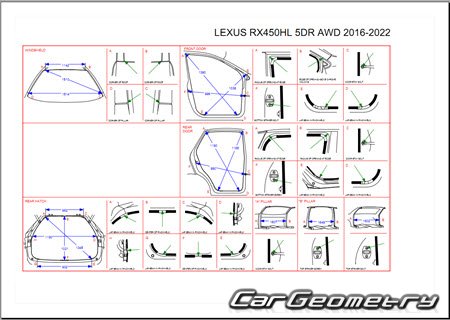   Lexus RX450hL (GYL26) 2018-2023 Long base