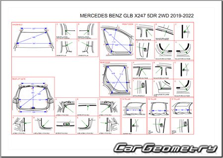 Mercedes GLB-Class (X247)  2019 Body dimensions