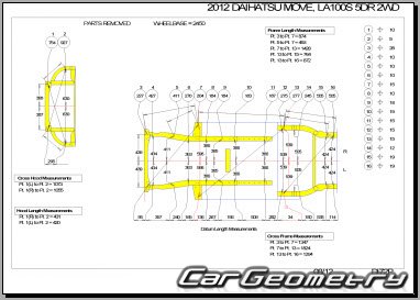 Daihatsu Move (LA100 LA110) 2010-2014  Subaru Stella 2011-2014 (RH Japanese market) Body Repair Manual