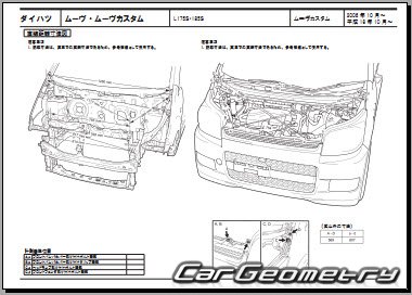 Daihatsu Move (L175 L185) 2007-2010 (RH Japanese market) Body dimensions